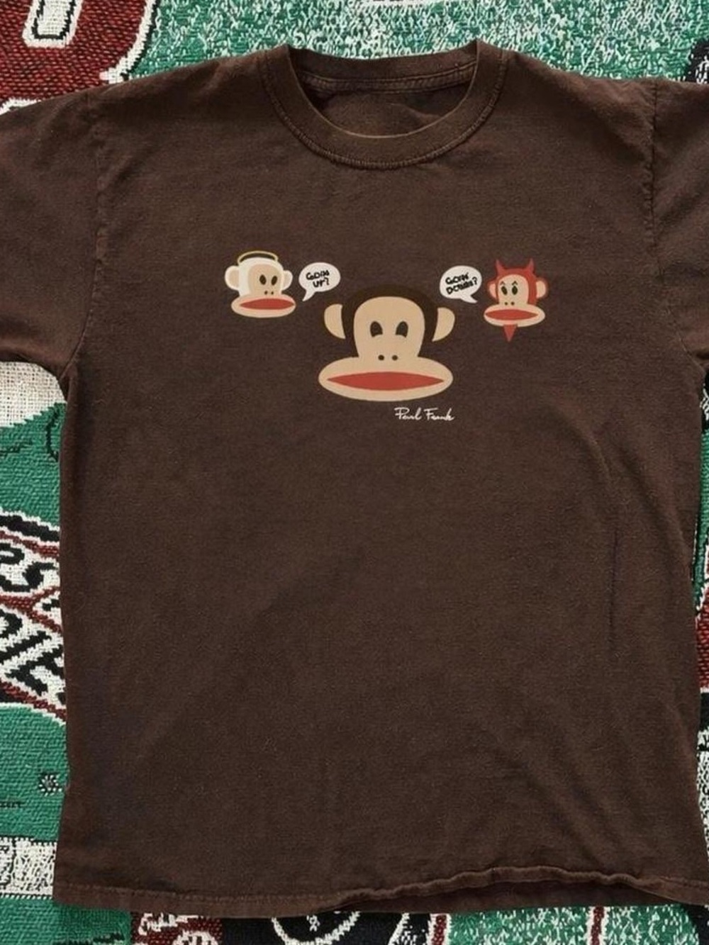 Paul Frank Men’s Brown Short Sleeve Graphic Tee